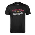 thumbnail image 2 of Men's Levelwear Black Chicago Blackhawks Richmond Ice Wall T-Shirt, 2 of 3