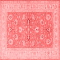 thumbnail image 1 of Ahgly Company Indoor Square Oriental Red Traditional Area Rugs, 7' Square, 1 of 4