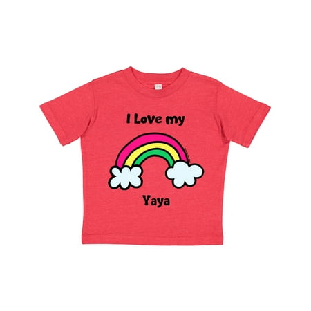 

Inktastic I Love My Yaya Gift Toddler Boy or Toddler Girl T-Shirt