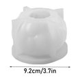 2 Pcs Pumpkin Candle Mold Halloween Resin Casting Silicone Mold for DIY