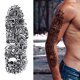 thumbnail image 3 of (Set QB-21-22-23-24) 4 Uds pegatinas tatuaje brazo reloj serie naturaleza muerta 170X480mm pegatinas tatuaje corporal, 3 of 9