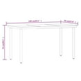 thumbnail image 4 of vidaXL 5 Piece Garden Dining Set Grey and Black, 4 of 5