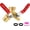 Gold, variant on AOVOX Y-Type 2-Way Brass Ball Valve, 3/4 Inch Heavy Duty Water Diverter with Independent Shutoff.