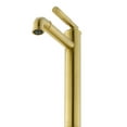 thumbnail image 3 of Avallon Single Hole, Single-Handle Sleek, High Arc Bathroom Faucet in Brushed Gold, 3 of 11