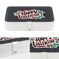 thumbnail image 4 of Valentine's Day PU Leather Earring Organizer Box with Removable Compartment, Display Case, and Bracelet Holder - Portable Storage Solution, 4 of 6