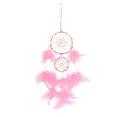 

Yinmgmhj room decor Handmade Dream Catcher Feathers Night Light Car Wall Hanging Room Home Decor dream catcher