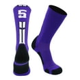 thumbnail image 2 of Purple/White Player Id Crew Number Socks (#59, Small), 2 of 2