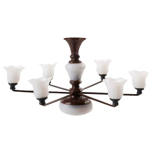 candelabro de plástico moderno modelo de de arena sala de estar Luz Blanca Bronce Zulema Araña en miniatura