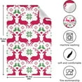 thumbnail image 3 of Dreamtimes Reindeer and Birds Red and White Kitchen Towels Set of 4 Dishcloths Hand Towels Tea Towels Ultra Absorbent for Cleaning Washing Drying Dishes Tableware 28'' x 18'', 3 of 7