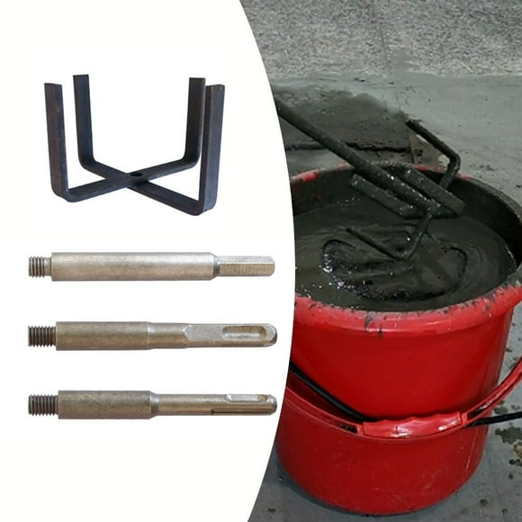 Bgsha Mixer Putty M10 Hexagonal Square Round Extension Rod For Electric drill hammer