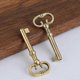 thumbnail image 2 of T4503 Vintage European Style Antique Brass Drawer Lock Wooden Boxes Safe Locks Furniture Cabinet Loc, 2 of 5