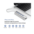 thumbnail image 2 of Adaptador USB-C a Ethernet Gigabit 5 en 1 Hub USB 3.0 con RJ45 y HDMI 4K Belug Plateado, 2 of 5