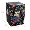 thumbnail image 5 of Owl Foldable Car Trash Bin with Lid, Leak-Proof Mini Trash Can for Car with Hanging Storage Bag, 5 of 6