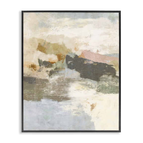 Stupell Industries Transitional Abstract Rustic Black Framed Giclee Art, 11 x 14, by Suzanne Nicoll