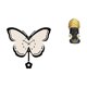 thumbnail image 1 of Reloj De Pared Acrílico Con Forma De Mariposa Para Oficina, Comedor, Habitación Infantil, Casa De Campo Con Estatua De Mujer Africana, Adorno De Mesa, Figura De Resina, Escultura Creativa,, 1 of 8