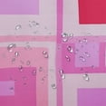 thumbnail image 5 of Fenyluxe  Colorful Pink Fabric Shower Curtain for Bathroom Aesthetic Decor, Heavy Duty Bright Abstract Geometric Modern Simple Groovy Preppy Shower Curtain Set with Hooks 60x72, 5 of 7