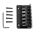 thumbnail image 3 of Electric Guitar Hardtail Bridge With Screws and Wench 6-Strings for Musical Instrument Bass Replacement Part Stable Saddle Bridges Bass Children Beginners, 3 of 7