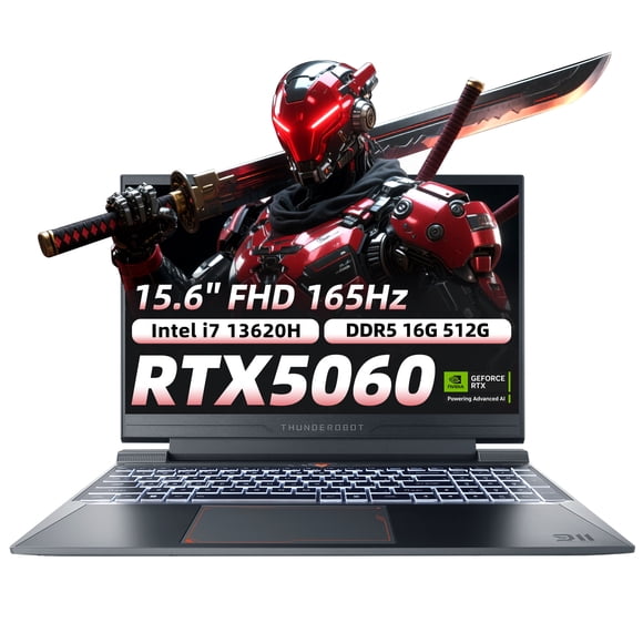 Laptop Gamer Thunderobot 911X Intel Core I7 13620H RTX 5060 15.6'' FHD 165Hz 16GB RAM 512GB SSD Gris