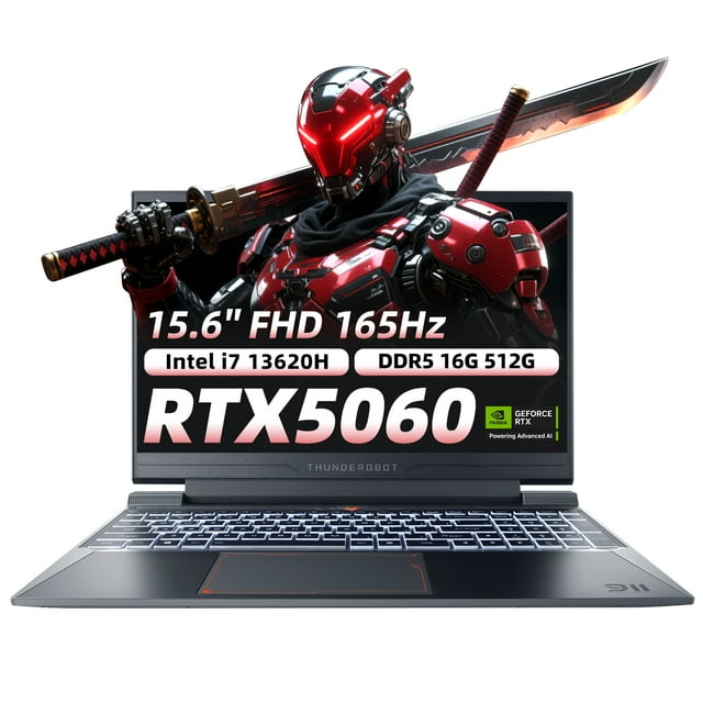Laptop Gamer Thunderobot 911X Intel Core I7 13620H RTX 5060 15.6'' FHD 165Hz 16GB RAM 512GB SSD Gris