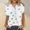 #2 Blue, variant on WNEGSTG Short Sleeve Shirts for Women Summer Fashion Tops Casual Trendy Printed Tee Shirt Button Blouses
