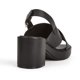 thumbnail image 5 of Zapatos de mujer Casual Correas cruzadas Hebilla Tacones altos gruesos Punta cuadrada Sandalias de color sólido Wmkox8yii hfjk3881, 5 of 9