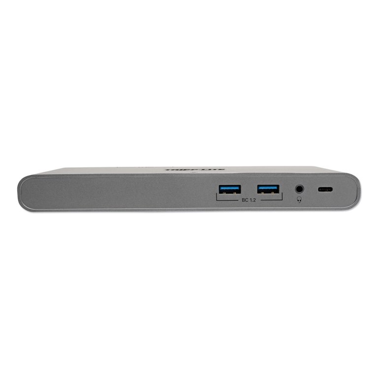 Tripp Lite USB-C Portable Docking Station - HDMI 4K @ 30 Hz, VGA,  USB-A/USB-C, GbE, PD Charging 3.0, Gray - docking