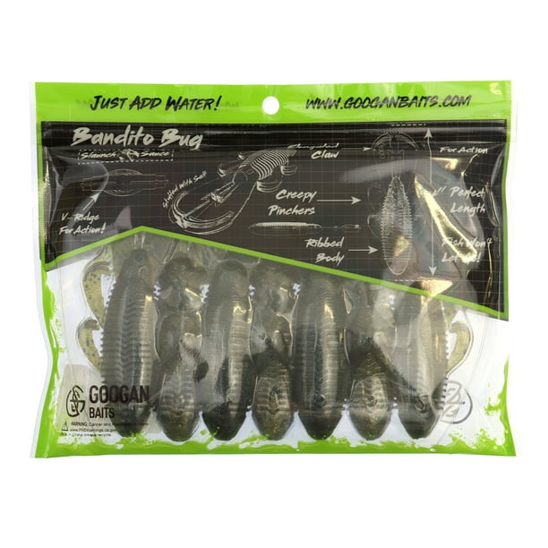 bandits bug fishing lure Bandit 300 Series Chartreuse Black Back Scales Heavy Power Fast to Extra Fast Action Line 10ct 4'' June Bug Bandito