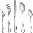thumbnail image 1 of Silverware Flatware, Stainless Steel Cutlery Eating Utensils, Mirror Finished, Dishwasher Safe, 1 of 7