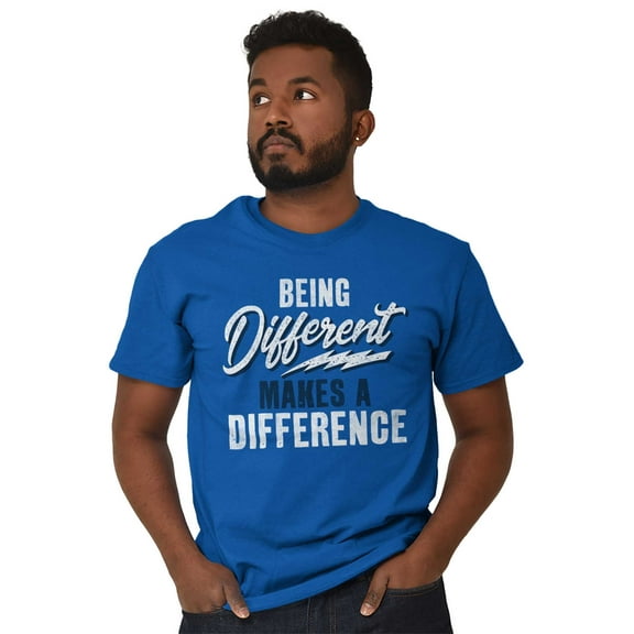 Being Different Makes a Difference Men's Graphic T Shirt Tees Brisco Brands S