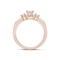 thumbnail image 6 of AFFY White Natural Diamond Bridal Ring Set In 10k Rose Gold (0.5 Cttw), Ring Size 4.5, 6 of 8