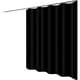 thumbnail image 2 of Black Anti-Mold Shower Curtain, Washable Polyester Fabric, Waterproof Bathroom Curtain with Hooks - 100x180cm (WxH), 2 of 5