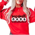 thumbnail image 5 of Baseball Sweatshirt for Mom's Checkered Baseball Mom Sweatshirt Women Gift for Softball Mom, 5 of 6