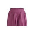thumbnail image 3 of Terra & Sky Women’s Plus Smocked Knit Shorts, 5" Inseam, 2-Pack, Sizes 0X-5X, 3 of 7