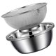 thumbnail image 1 of OHOIOLLA 1Jgo Colador De Acero Inoxidable Con Bowl Para Y Escurrir Y Verduras, 1 of 8