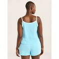 thumbnail image 3 of Joyspun Women's Jersey Picot Cami Top and Shorts Pajama Set, 2-Piece, Sizes XS-3X, 3 of 6