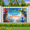 thumbnail image 2 of Colorful Design Banner Fantasy Dragons Decorative Art for Kids Party Celebration Indoor Decoration, 2 of 9