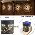 thumbnail image 2 of Solar Mandala Lights, Metal Solar Powered Outdoor Deck Step Wall Lights, Waterproof Fence Light for Garden Post Patio Backyard Yard Decor (4 Pack), 2 of 7