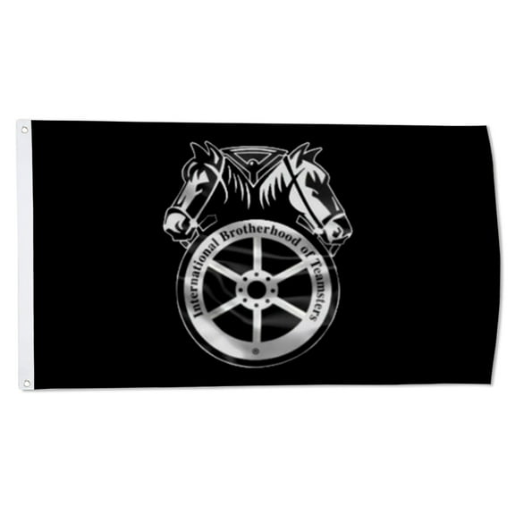 2but Teamsters Flag Truck Black Flags Polyester 3x5 FT Indoor Outdoor Banner