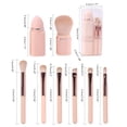thumbnail image 4 of Juego de brochas de maquillaje retráctiles, juego de brochas cosméticas faciales, herramienta de belleza portátil que incluye brocha para sombra de ojos, corrector y rubor para viajes y trabajo., 4 of 10