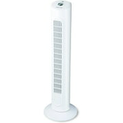 Duracraft DYF012WC 30" Comfort Control Tower Fan, White, with Oscillation, Quiet Operation, 3 Speed Settings and Space