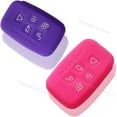thumbnail image 2 of Silicone Cover Keyless Entry Case Fob Holder for Jaguar F-Type XJ XF P Smart Key (purple and pink), 2 of 4