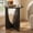 Caviar, variant on Kings Brand Furniture Theo Modern End Table – Round Wood Accent Table with Sculptural U-Shaped Base for Living Room, Bedroom, or Office (Black)