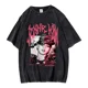 thumbnail image 3 of Camiseta de manga corta de algodón puro estilo coreano Blinktrendy con cuello redondo y lavado urbano de diseño de sensibilidad veraniega, 3 of 4