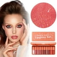 10 Orange Water Light Lip Glaze Lipstick Set Moisturizing Lip Gloss Lip