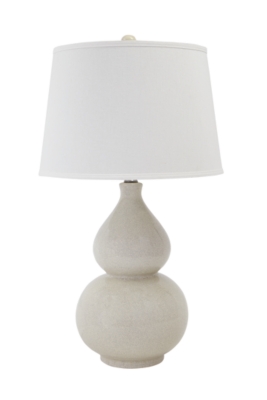 cream gourd table lamp