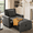 Dark Gray002, variant on Gewnee 3-in-1 Convertible Chair Bed, Fabric Sleeper Sofa Bed with Adjustable Backrest for Small Spaces, Dark Grey