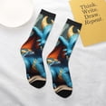 thumbnail image 4 of Uemuo Adorable Blue Baby Dragon Printed Kids Boys Socks Seamless Crew Socks Crazy Funny Athletic Sport Socks for Children, 4 of 5