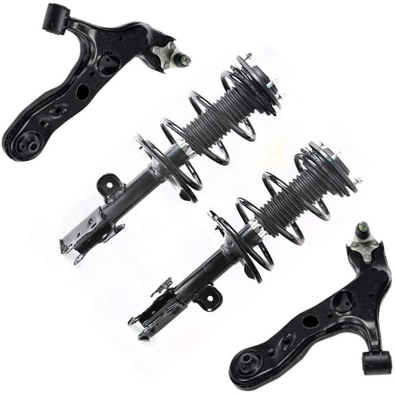 Detroit Axle Front Struts   Lower Control Arms w/ Ball Joints Replacement for 2006 - 2012 Toyota RAV4 ( 2.4L & 2.5L Only ) - 4pc Set