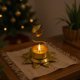 thumbnail image 4 of Candelabros De Metal Candelabro de metal amarillo de 9,5 x 9,5 x 7,5 cm, centro de mesa navideño para cena romántica a la luz de las velas (1 unidad) Rkxzt, 4 of 8