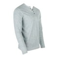 thumbnail image 2 of ZIMEGO Men’s Long Sleeve Layered V-Neck Cuff Hemline Fashion Casual Athletic Henley Shirts Tee, 2 of 6
